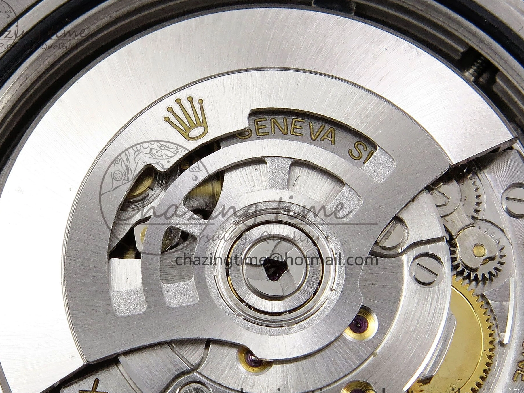 Stick Steel SS 40 Dial (Gain V3 Light JDF Weight) President Green DayDate on VR3255 904L Bracelet 0401